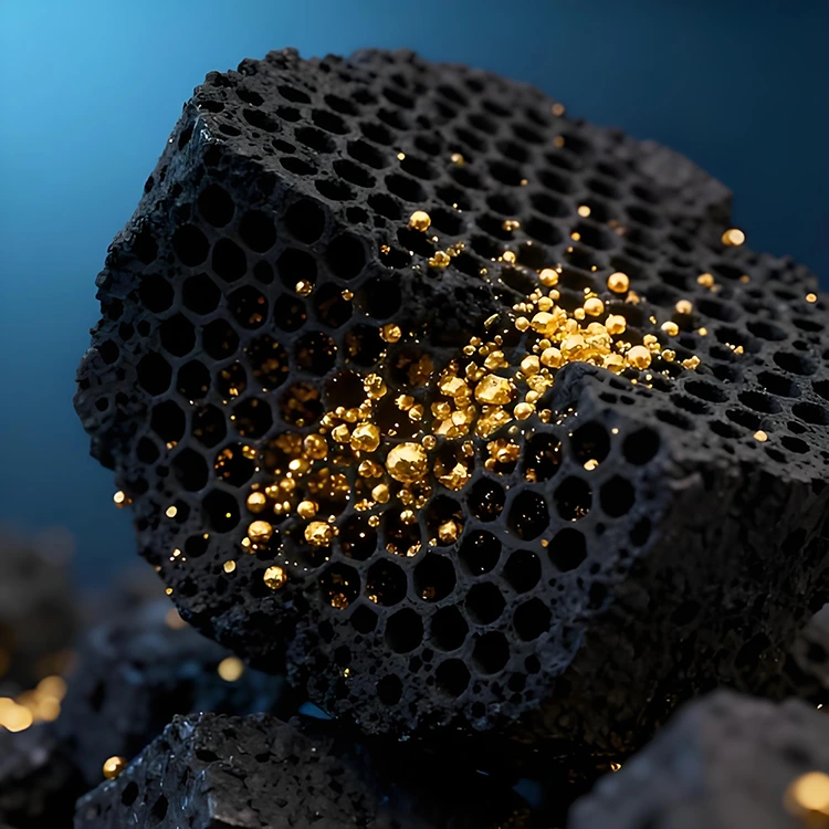 Carbon de coajă de cocos cu valoare de 1000 de iod pentru recuperarea aurului