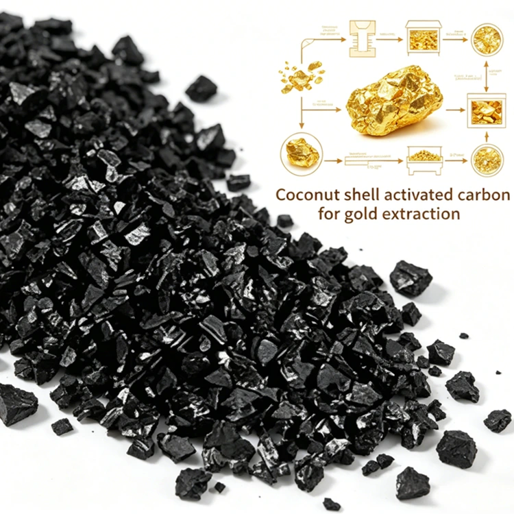 Carbon de coajă de cocos cu valoare de 1300 de iod pentru recuperarea aurului