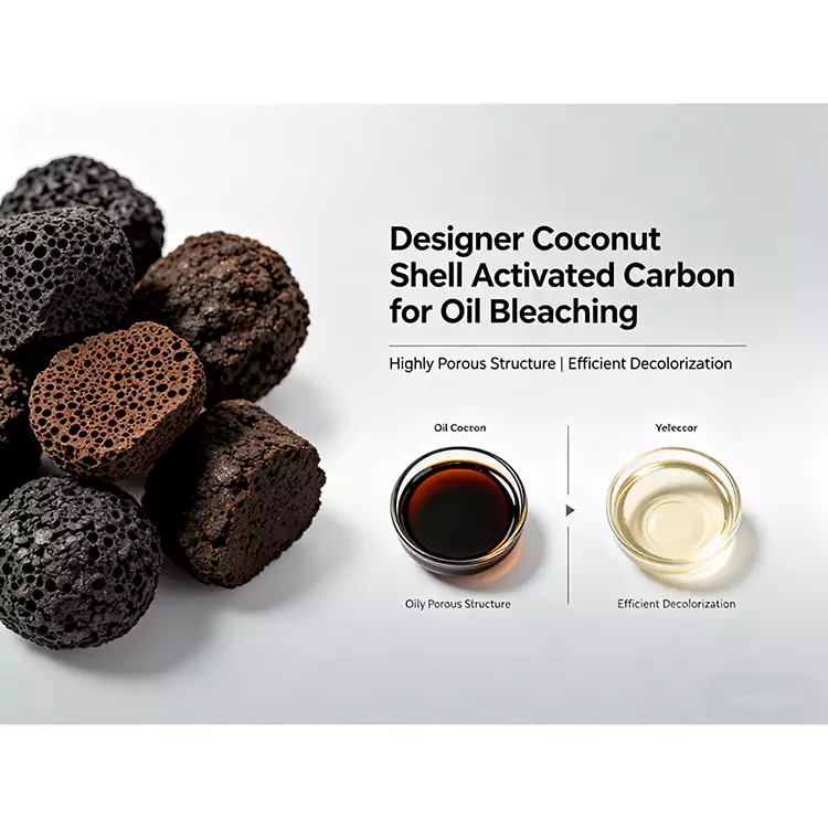 Decolorarea uleiului comestibil Coaja de nucă de cocos Carbon