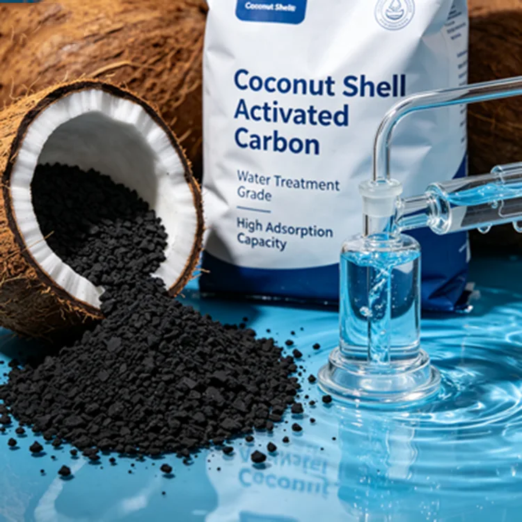 Carbon de coajă de nucă de cocos de înaltă puritate pentru purificarea apelor uzate industriale